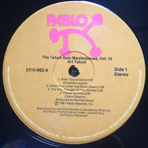 Art Tatum - The Tatum Solo Masterpieces, Vol. 10
