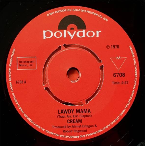 Cream - Lawdy Mama / Sweet Wine 2015 - Quarantunes