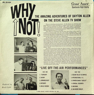 Dayton Allen - Why Not! 1960 - Quarantunes