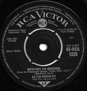 Elvis Presley - Return To Sender