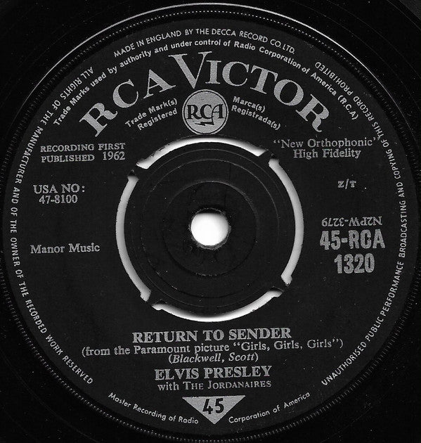 Elvis Presley - Return To Sender
