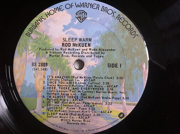 Rod McKuen - Sleep Warm