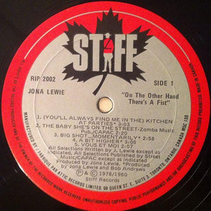 Jona Lewie - On The Other Hand There's A Fist 1980 - Quarantunes