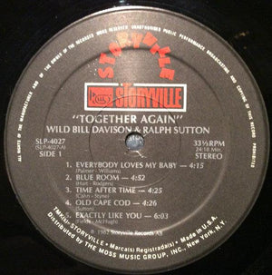 Wild Bill Davison & Ralph Sutton - Together Again 1982 - Quarantunes