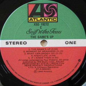 Sniff 'n' the Tears - The Game's Up 1980 - Quarantunes