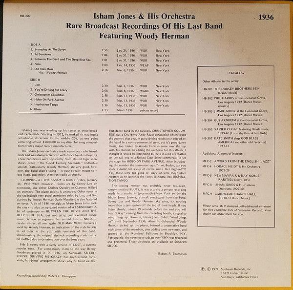 Isham Jones And His Orchestra - Rare Broadcast Recordings Of His Last Band 1974 - Quarantunes
