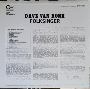 Dave Van Ronk - Folksinger - Quarantunes