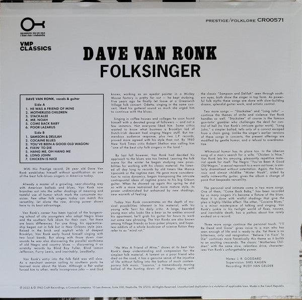 Dave Van Ronk - Folksinger - 2023 - Quarantunes