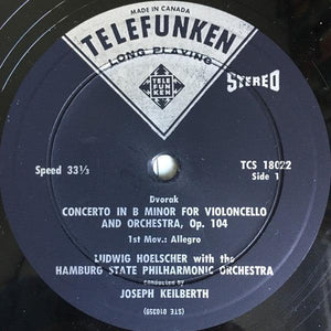 Dvořák|Ludwig Hoelscher|Hamburg State Philharmonic Orchestra|Joseph Keilberth - 'Cello Concerto B Minor - Quarantunes