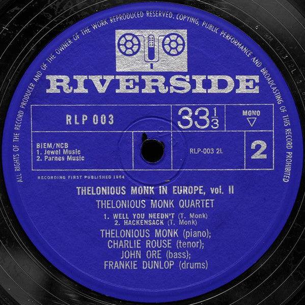 The Thelonious Monk Quartet - Thelonious Monk In Europe Vol. 2 - 1965 - Quarantunes