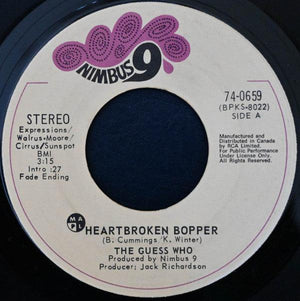 The Guess Who - Heartbroken Bopper / Arrivederci Girl 1972 - Quarantunes