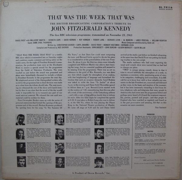 BBC Telecast - That Was The Week That Was - The British Broadcasting Corporation's Tribute To John Fitzgerald Kennedy 1963 - Quarantunes