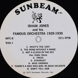 Isham Jones Orchestra - Isham Jones & His Famous Orchestra 1929-1930 1973 - Quarantunes
