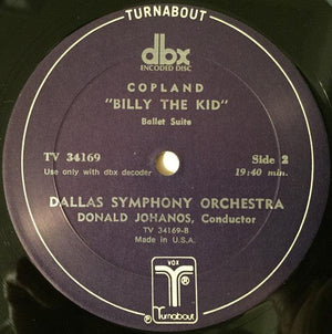 Aaron Copland|Dallas Symphony Orchestra|Donald Johanos - Billy The Kid / Rodeo / Fanfare For The Common Man - Quarantunes