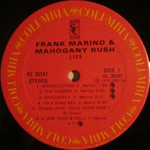 Frank Marino|Mahogany Rush - Live 1978 - Quarantunes