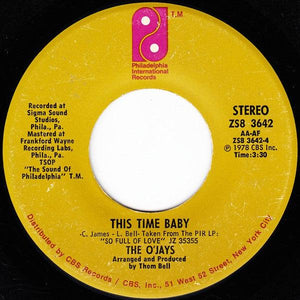 The O'Jays - Use Ta Be My Girl / This Time Baby - Quarantunes