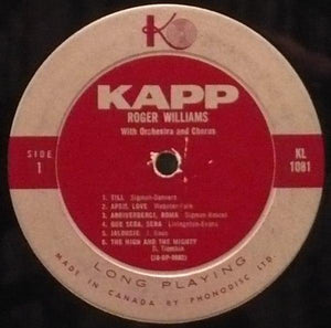 Roger Williams - Till 1958 - Quarantunes