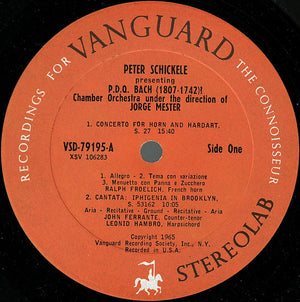 Peter Schickele - Peter Schickele Presenting P.D.Q. Bach (1807-1742)? Chamber Orchestra Under The Direction Of Jorge Mester