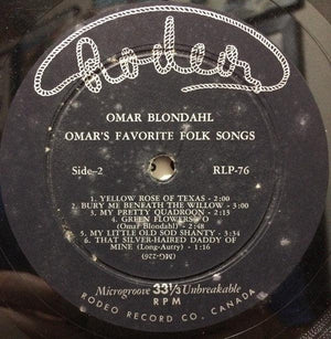 Omar Blondahl - Omar's Favorite Folk Songs - 1959 - Quarantunes