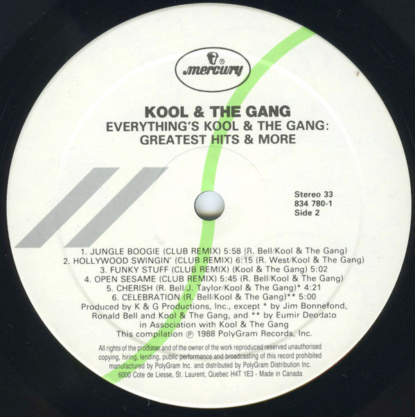 Kool & The Gang - Everything Is Kool & The Gang - Greatest Hits & More