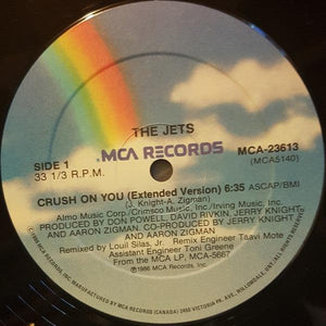 The Jets - Crush On You (12") 1986 - Quarantunes