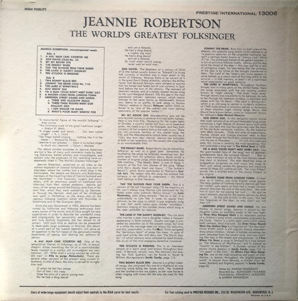 Jeannie Robertson - World's Greatest Folk Singer 1961 - Quarantunes