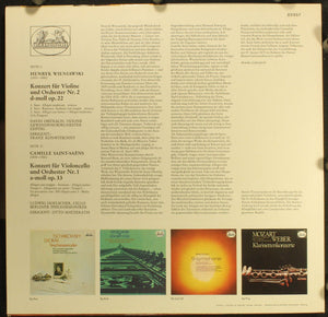 Henryk Wieniawski - Violinkonzert Nr. 2 D-moll / Cellokonzert Nr. 1 A-moll