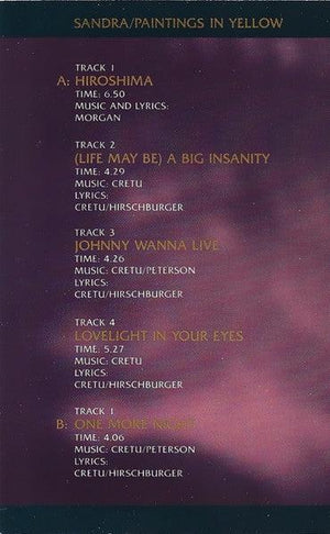 Sandra - Paintings In Yellow 1990 - Quarantunes