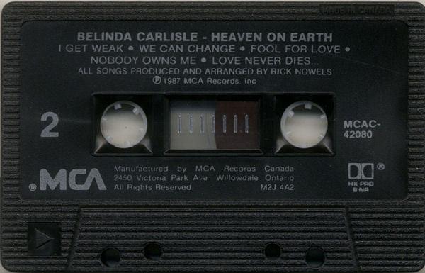 Belinda Carlisle - Heaven On Earth 1987 - Quarantunes