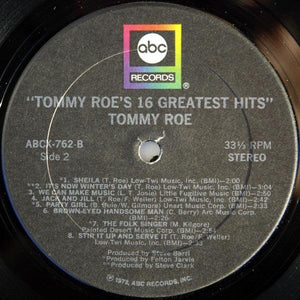 Tommy Roe - Tommy Roe's 16 Greatest Hits 1972 - Quarantunes