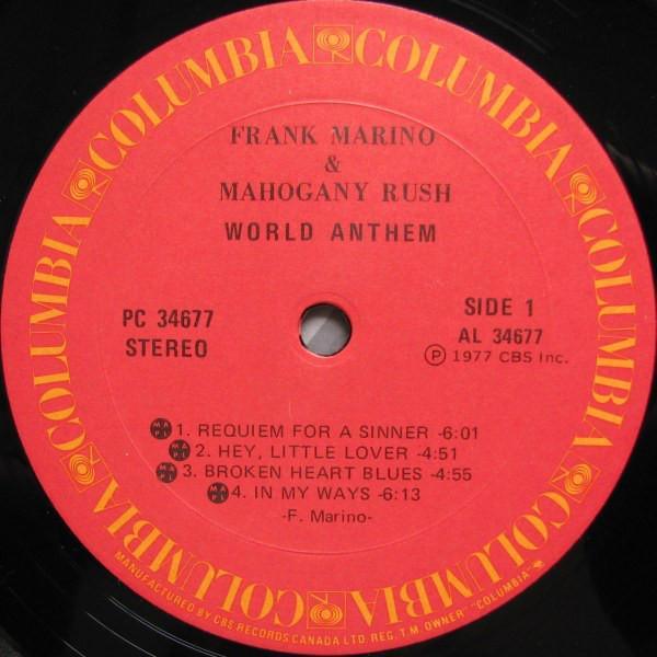Frank Marino & Mahogany Rush - World Anthem 1977 - Quarantunes