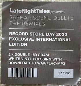 Sasha - Scene Delete: The Remixes 2020 - Quarantunes