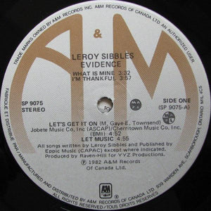 Leroy Sibbles - Evidence 1982 - Quarantunes