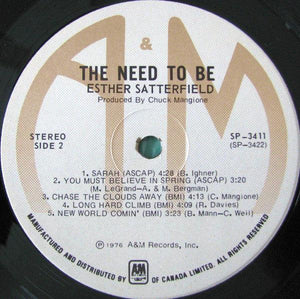 Esther Satterfield - The Need To Be 1976 - Quarantunes