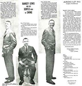 The Ramsey Lewis Trio - Ramsey Lewis And His Gentlemen Of Swing - Quarantunes
