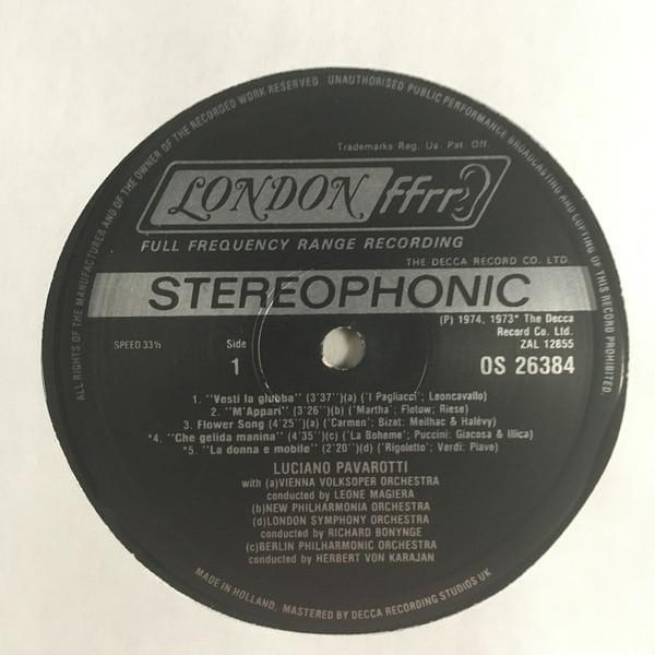 Luciano Pavarotti - The World's Favorite Tenor Arias 1975 - Quarantunes