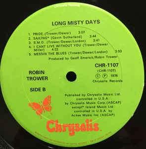 Robin Trower - Long Misty Days 1976 - Quarantunes