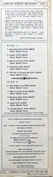 Becket - Raw Calypso 1976 - Quarantunes