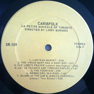 La Petite Musicale Of Toronto - Caribfolk 1977 - Quarantunes