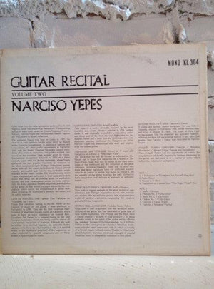Narciso Yepes - Guitar Recital - Volume Two - Quarantunes