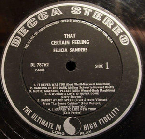 Felicia Sanders - That Certain Feeling 1958 - Quarantunes
