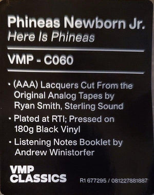 Phineas Newborn Jr. - Here Is Phineas (The Piano Artistry Of Phineas Newborn Jr.) - Quarantunes