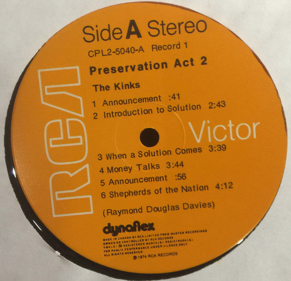 The Kinks - Preservation Act 2 - 1974