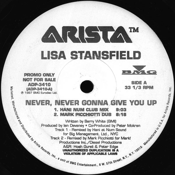 Lisa Stansfield - Never, Never Gonna Give You Up - 1997