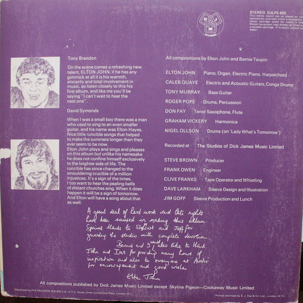 Elton John - Empty Sky