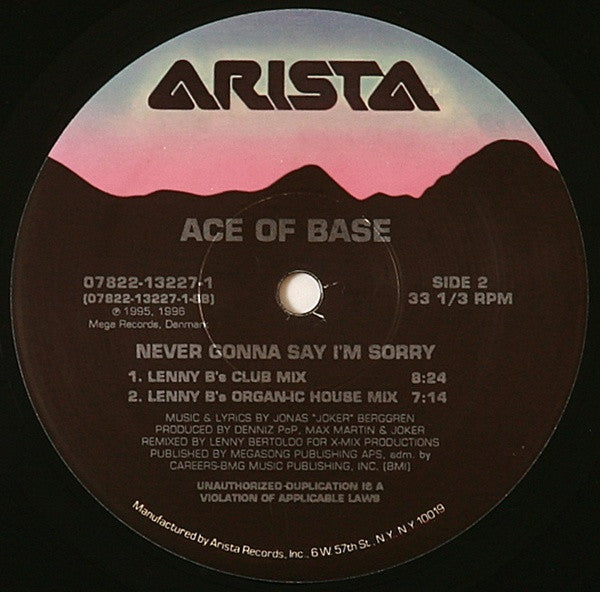 Ace Of Base - Never Gonna Say I'm Sorry - 1996