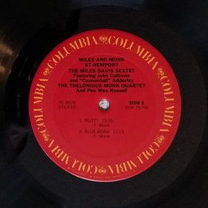 Miles Davis Sextet, The Featuring John Coltrane And Cannonball Adderley / Thelonious Monk Quartet, The And Pee Wee Russell - Miles & Monk At Newport - 1977