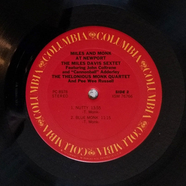 Miles Davis Sextet, The Featuring John Coltrane And Cannonball Adderley / Thelonious Monk Quartet, The And Pee Wee Russell - Miles & Monk At Newport - 1977
