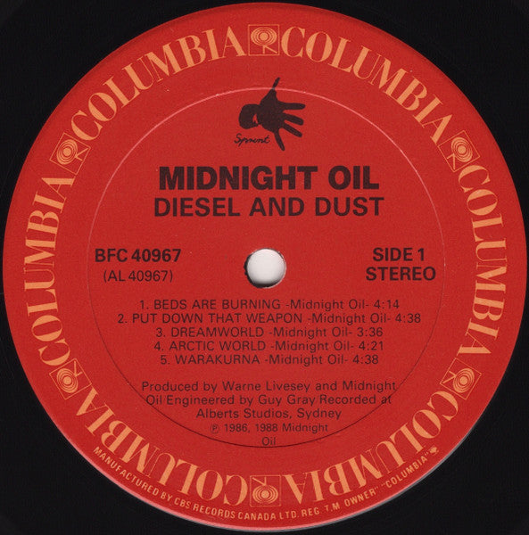 Midnight Oil - Diesel And Dust - 1988