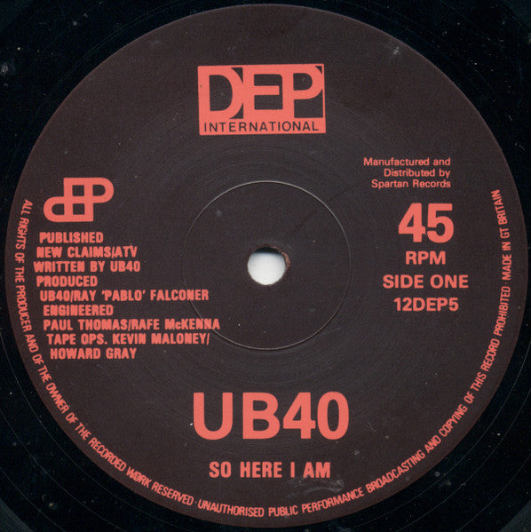 UB40 - So Here I Am - 1982